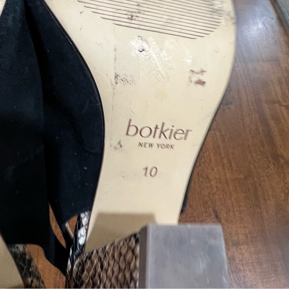 Botkier Shayla Block Heel Snake Slingback Pump Sandal Size 10 - Picture 7 of 9